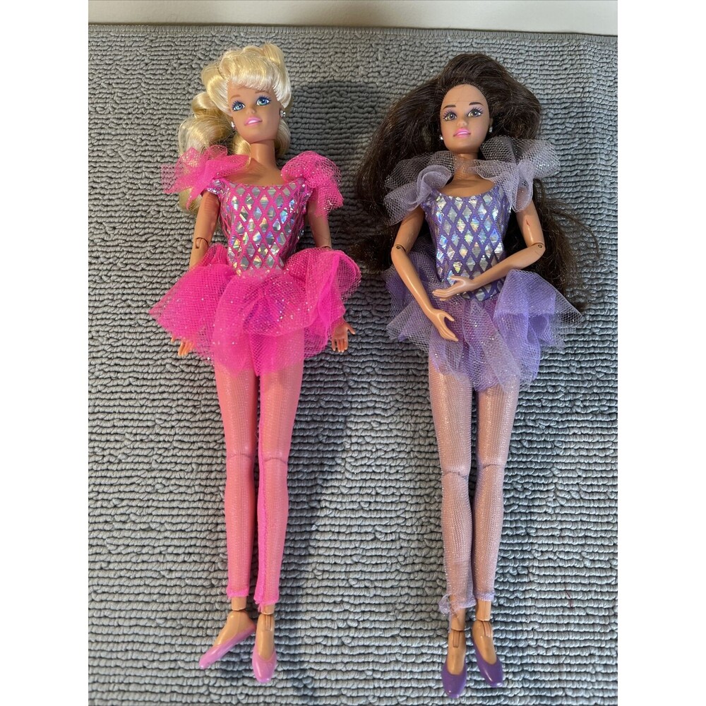 VTG Lot Of 2 Mattel barbie ballerina Rare doll 1976 & 1990 Head/ 1993 Body‎ HTF